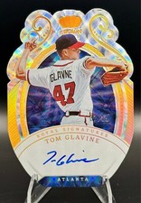 2023 Panini Chronicles Tom Glavine Gold Holo Crown Royal Signatures /19 Braves!