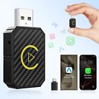 Mini Wireless CarPlay Adapter for Apple, Plug & Play Low Latency Converts Wired