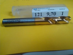 .3071/" 7.8mm COBALT TIN COATED SCREW MACHINE LENGTH DRILL