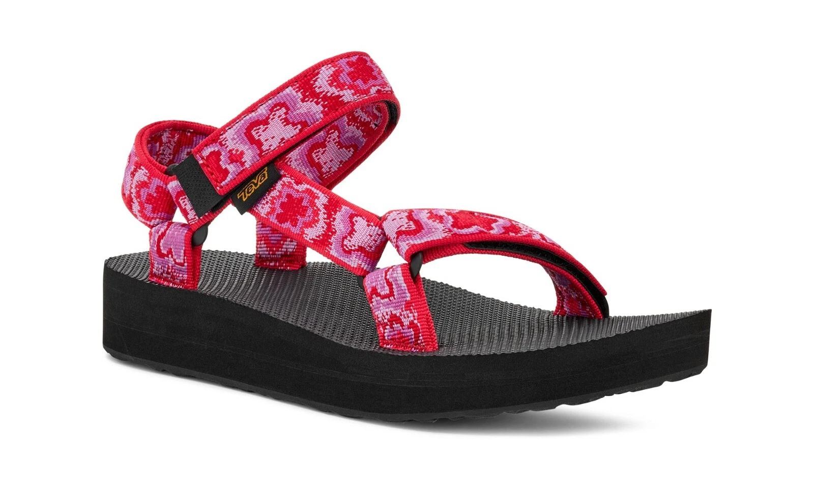 TEVA WOMENS SANDALS.NEW UNIVERSAL MIDFORM NEON FLORAL PINK VEGAN HIKING S25