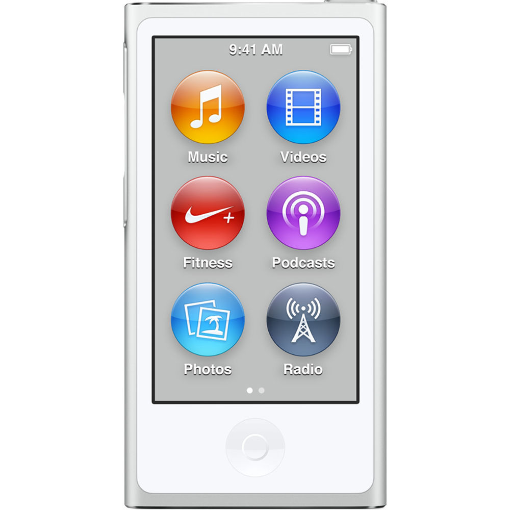 Apple iPod Nano 7th Generation Silver A1446 (16GB) With Genuine