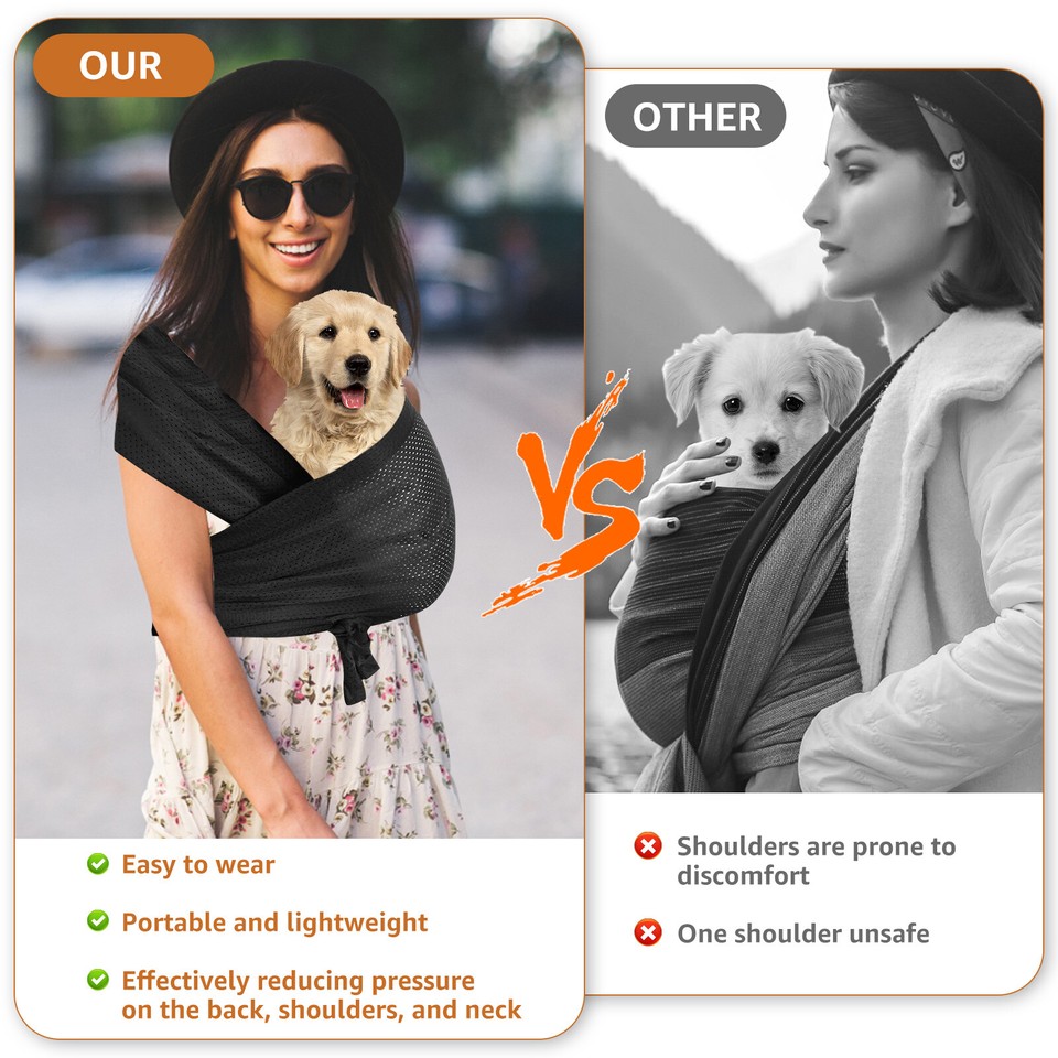 Dog Carriers for Small Dogs Front Facing Dog Sling Carrier Hands Free