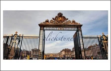 *2013*  'VERSAILLES FRONT GATE' - 17"X 11" -100 LB. CARDSTOCK,  UNFRAMED