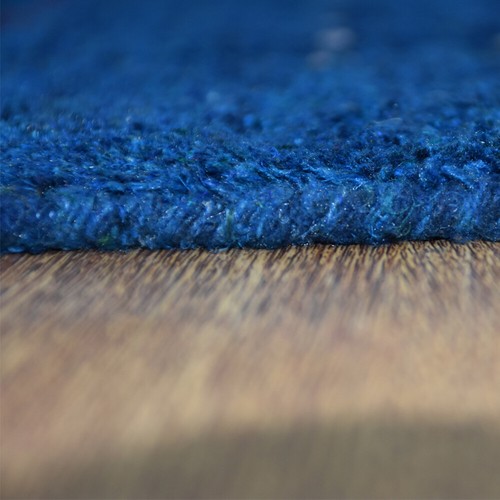 Eco-Friendly Hand Knotted Loom Silk Mix Area Rug Contemporary Blue BBLSM585 - Picture 16 of 108