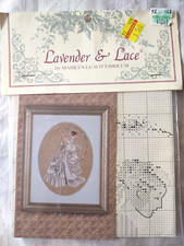 Lavender  Lace The Bride Counted Cross Stitch Pattern