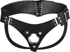 Strap-on Dildo - Fake Leather Belt Harness For Men Bondage Strap W/ Steel Ring