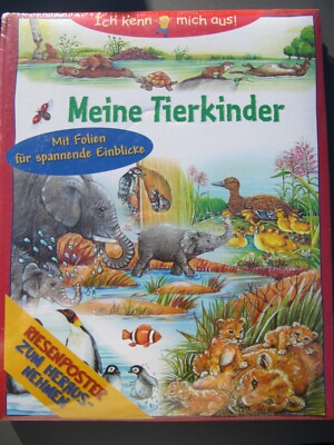 Ich kenn mich aus! Meine Tierkinder+Folien+Poster Sachbuch für Kinder!