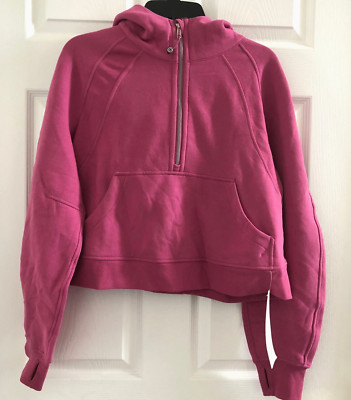 New  Lululemon Scuba Oversized Half-Zip Hoodie Size M/L Pink Lychee-LW3DM4S PLYC
