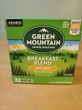 Green Mountain Coffee Roasters Breakfast Blend Light Roast K-Cups Pack of 32 