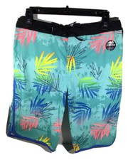 Hurley Board Shorts Boys Size 20/30 Aurora Green Swim Board Shorts TY-3072
