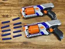 2 Nerf N Strike, Elite StrongArm Blaster Pistol, Toy Soft, Dart Guns with Darts