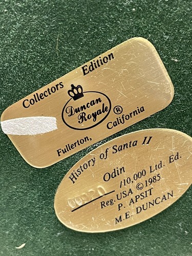 Duncan Royale Geschichte des Weihnachtsmanns II ODIN 1985 limitierte Auflage nordischer Gott 922/10000 - Bild 10 von 11