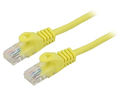 2X PCU5-10CC-0100-Y Patch cord U/UTP 5e Line CCA PVC gelb 1m 26AWG Adern: 8 1Stk