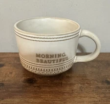 "Morning Beautiful" Hearth & Hand with Magnolia Stonewash Coffee/Tea Mug