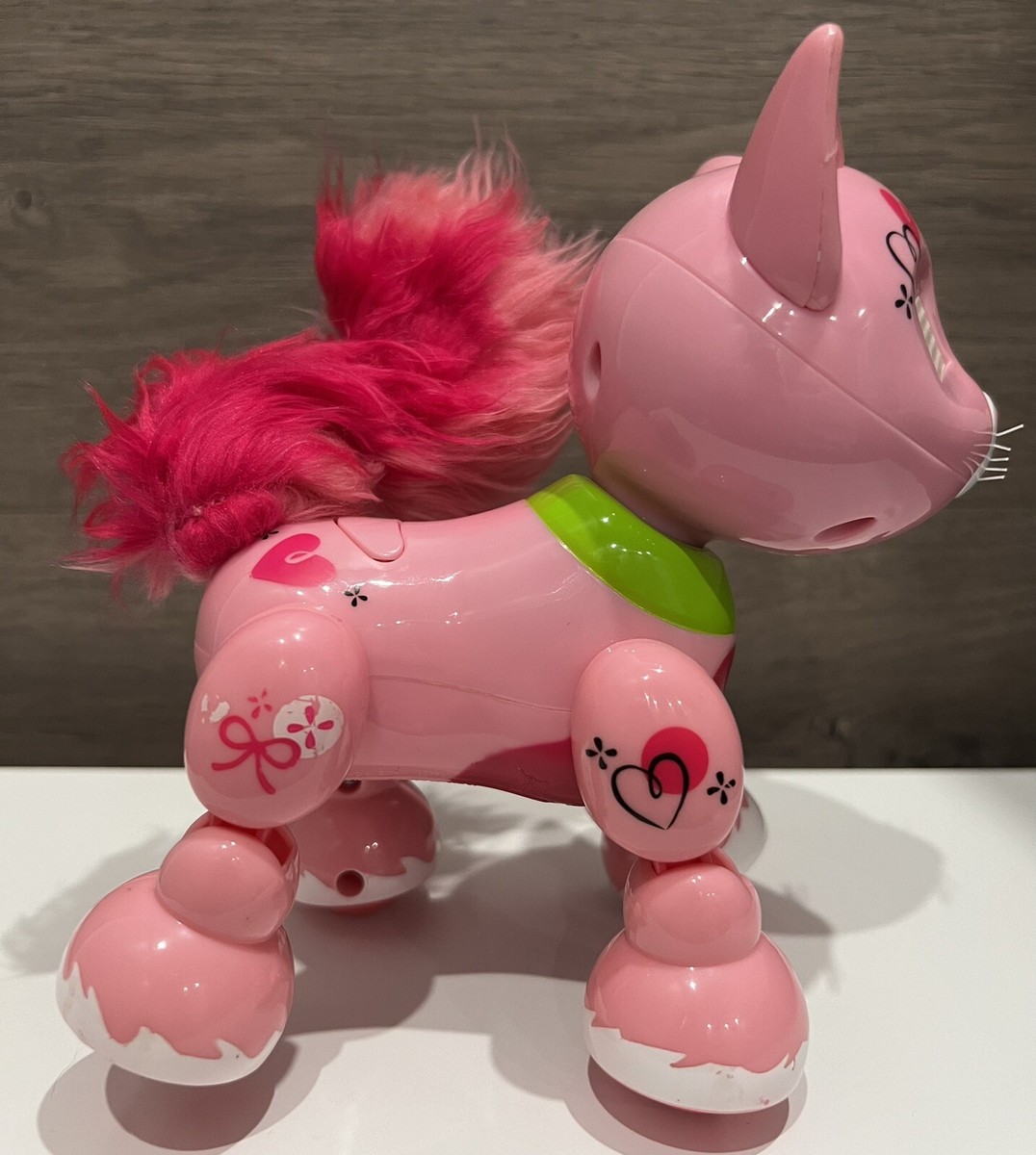 Zoomer Meowzies Arista Interactive Pink Robot Cat Kitten Kitty