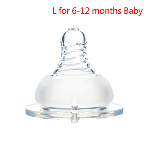 Flexible Soft Silicone Pacifier Nipple Baby Wide Caliber Matte Pacifier New - Foto 12 di 16