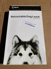 Retractable 26ft Dog Leash Heavy Duty up to 90lbs (Black Color/ One-Handed Lock)