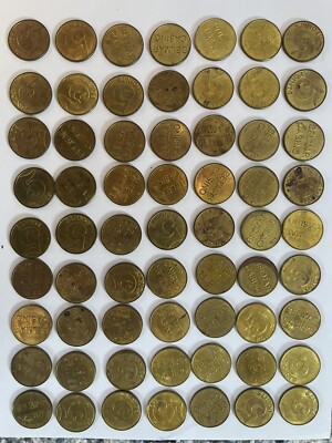 Belmar Casino 5 Points Arcade Game Token #rr1 | Lot Of 63