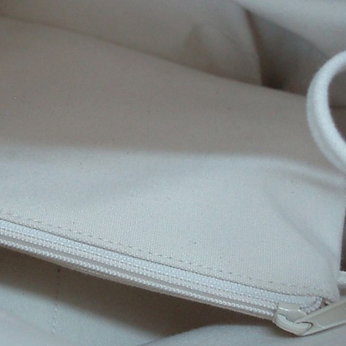 Bolso de Maquillaje Grande Shopper Adjunto 14" Azul Floral 100% Algodón Liz Claiborne - Imagen 9 de 12