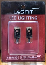 One Pair Lasfit T10 194 168 2825 LED License Plate Light Bulbs Lamps Purple Pink