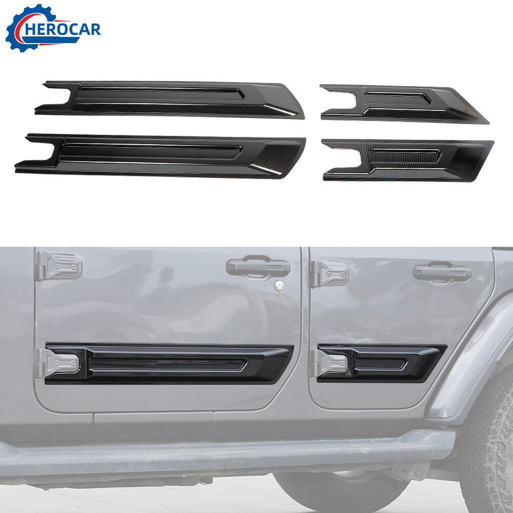 4X Car Exterior Door Shell Protect Guard Cover Decor For Jeep Wrangler JL/JT 18+