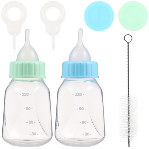 2 Sets Breastfeeder Pet Feeding Bottle Kit Kitten Bottles for Nursing Puppy