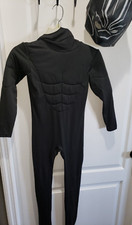 boys LARGE solid black MORPH HALLOWEEN COSTUME MASK RUBBER POWER RANGER 2 pc