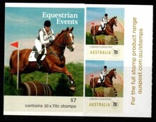 AUSTRALIA SGSB477(4204b) 2014 EQUESTRIAN EVENTS $7 BOOKLET MNH
