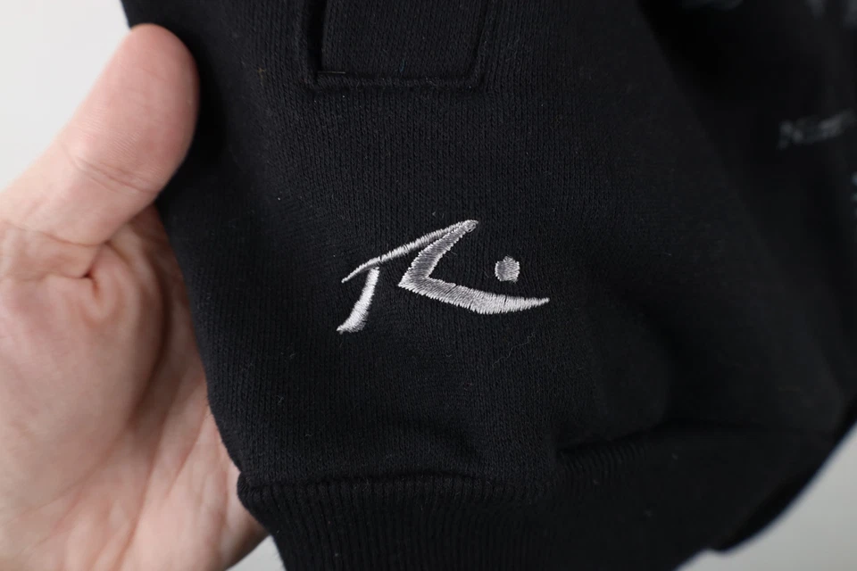 Vintage Y2K Rusty Surfing Mens Small Faded Tribal Skull MMA Full Zip Hoodie - Image 4 of 4