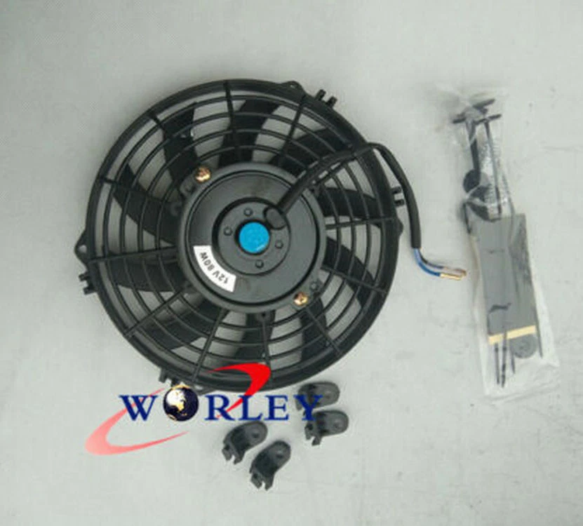 Radiador de aluminio + ventilador + cubierta adecuado para Morgan Plus 4 Four 2,1 L 1954-1968 67 66 65 Foto 3 de 4