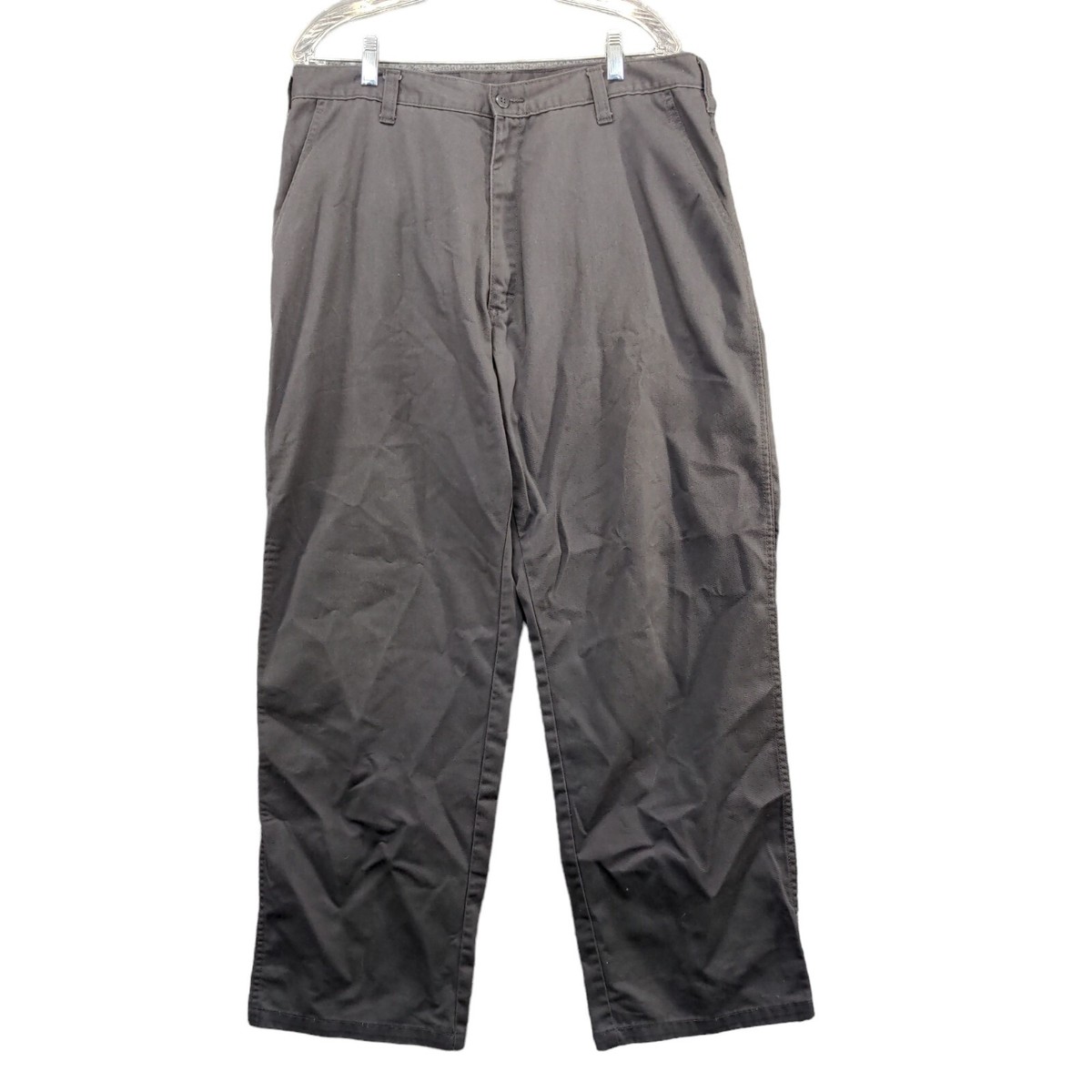 Geek Squad Men's Straight Leg Chino Pants Gray 36x32 Flat