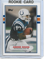 Andre Rison-Colts/Falcons-1989 Topps Traded Football ROOKIE Card #102T. rookie card picture