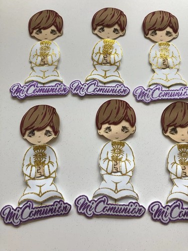 10 Figuras De Fomi Primera Comunion Niño - Picture 3 of 6