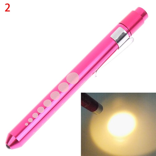 LED Flashlight Work Light First Aid Pen Light Torch Lamp Pupil Gauge Measuremexb - Imagen 27 de 27