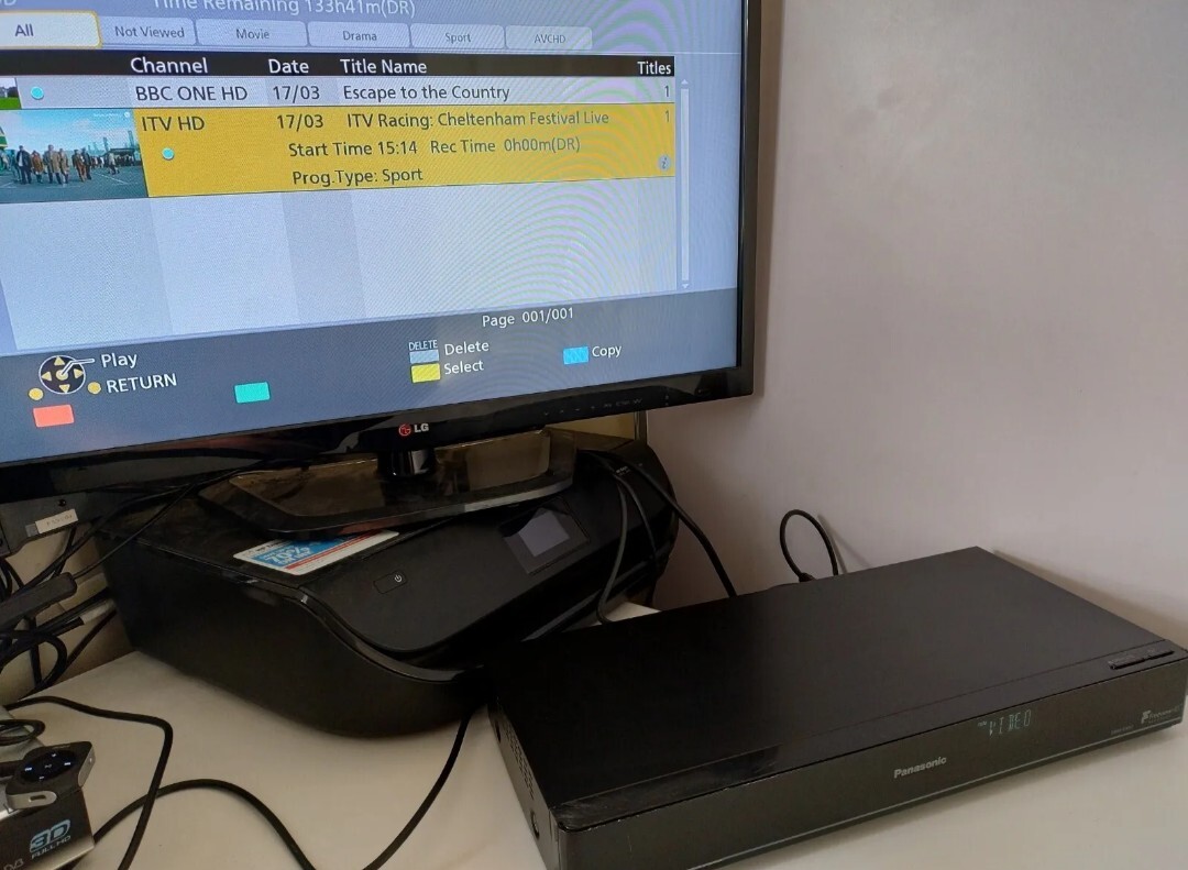 Panasonic DMREX97 Twin HD Tuner DVD Recorder, 500GB HDD, Copy from USB to HDD 696573529682 eBay