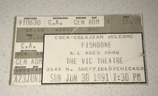 FISHBONE The Vic Theatre Chicago Illinois Music 1991 Concert Ticket Stub