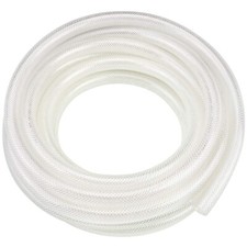 1/2" ID X 3/4" OD - 10 Ft High Pressure Braided Clear PVC Vinyl Tubing Flexible