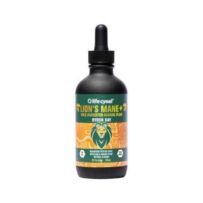 New Life Cykel Lion's Mane + Wild Harvested Kakadu Plum 120ml Double Extract