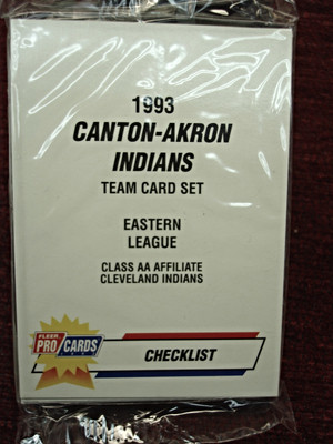 1993 CANTON-AKRON INDIANS FLEER / PRO CARDS FACTORY SEALED SET - M. RAMIREZ