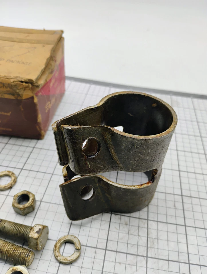 Plymouth 1939-41 Mopar 1064457 зажим глушителя упаковка новый из старых запасов сделано в США - Изображение 3 из 4