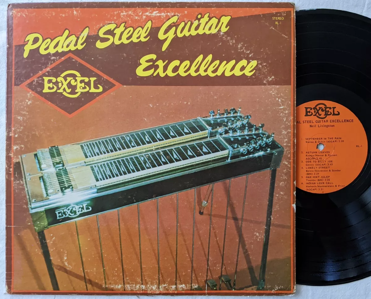 Neil LIvingston PEDAL STEEL GUITAR EXCELLENCE private press LP Excel Music XL 1