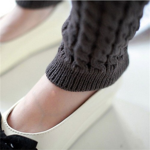 Nuevos Mujeres Damas Invierno Cálidos Piernas Calentadores Cable Tejido Crochet Calcetines Largos - Imagen 8 de 15