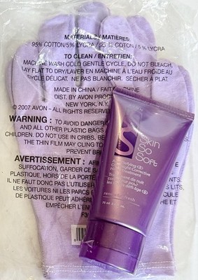 2 SET Avon Skin So Soft Age-Defying OVERNIGHT HAND CORRECTIVE TREATMENT + GLOVES