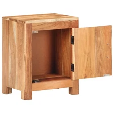 Bedside Cabinet Natural Wood Solid Acacia Wood Small vidaXL