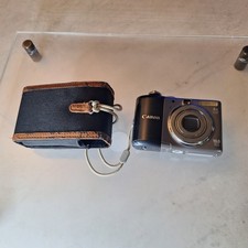 Canon PowerShot A1000 IS 10.0 MP Silver Digital Camera w/ Case - Powers On /...
