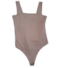 Abercrombie  Fitch Soft A F Collection Medium Nude Tank Thong Bodysuit