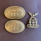 Repro Civil War Georgia State Belt Plate And Cartridge Box Plate Hat Pin Unused