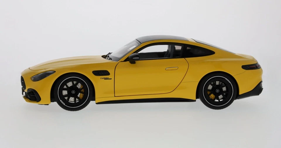 Mercedes-AMG Coupé C 192 GT 43 Jaune Soleil 1:18 Neuf OVP NZG - Photo 2/4