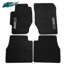 Floor Mats Fits 98-02 Honda Accord Black Nylon Carpet Non Slip W Emblem Floor Mats Fits 98-02 Honda Accord Black Nylon Carpet Non Slip W Emblem