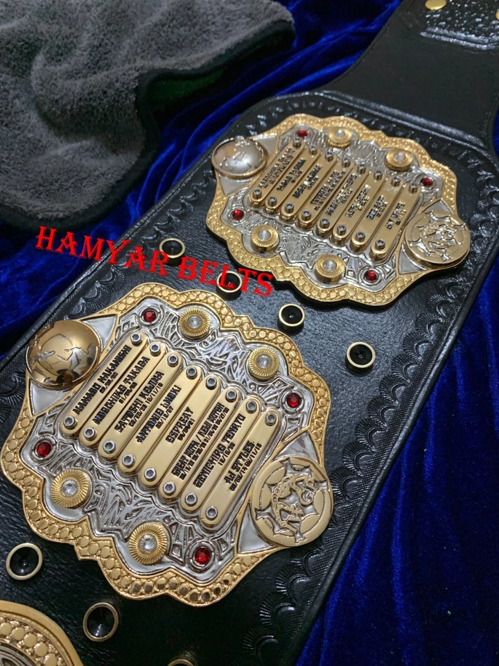 Iwgp V4 Heavyweight Championship Belt ,4mm Zinc, Dual Plated, 5 Layerd, Adult - Image 4 of 4